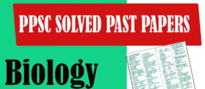 PPSC Solved Past Paper Biology