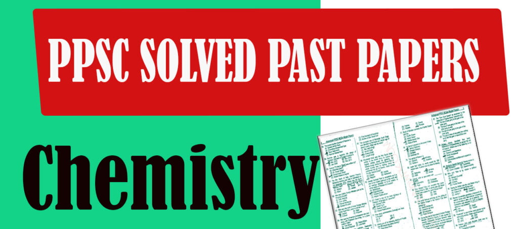 PPSC Solved Past Paper Chemistry