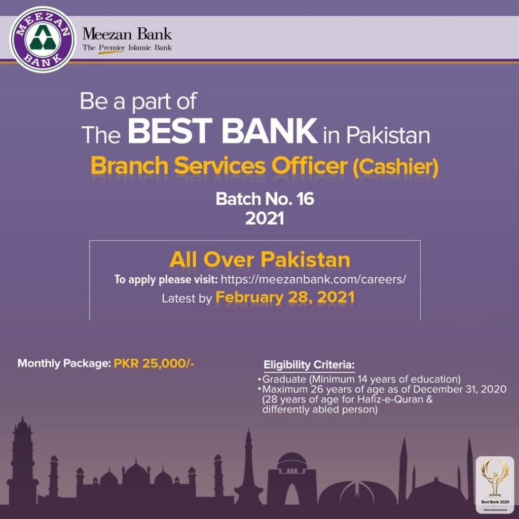 Meezan bank jobs