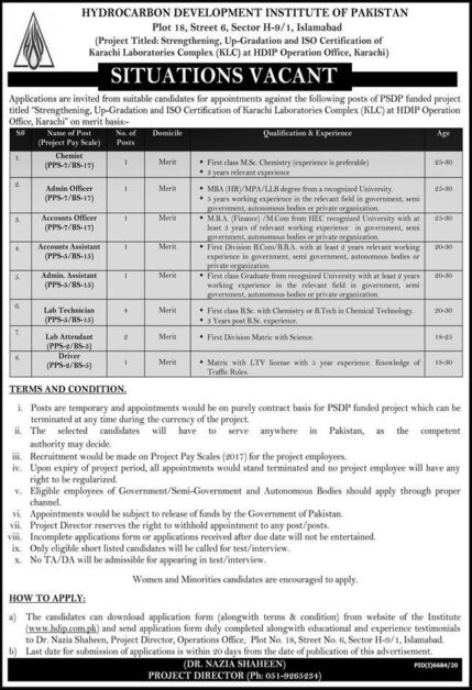Islamabad Jobs 2021
