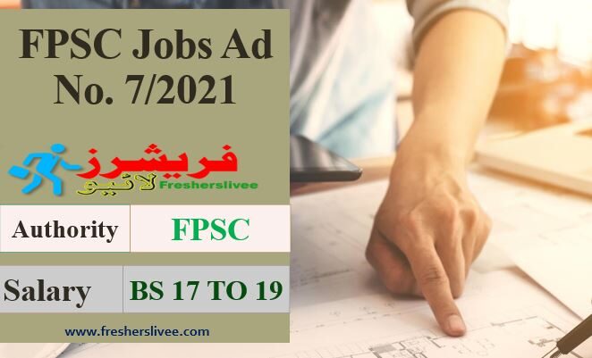 FPSC Jobs Advertisement 2021