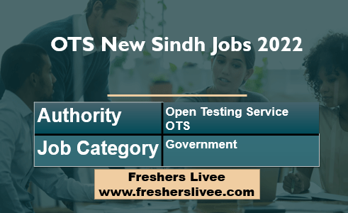 OTS New Sindh Jobs 2022