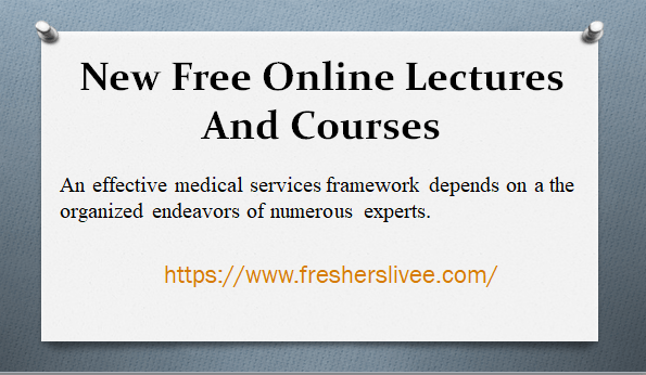 New Free Online Lectures And Course