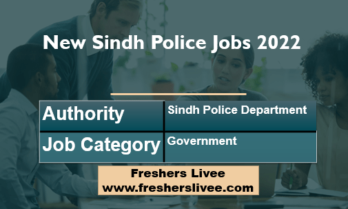 New Sindh Police Jobs 2022