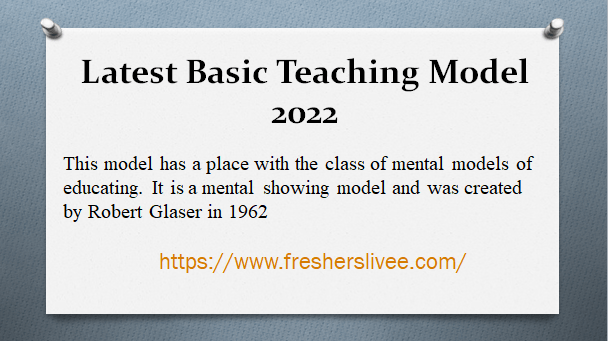Latest Basic Teaching Model 2022