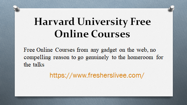 Harvard University Free Online Courses