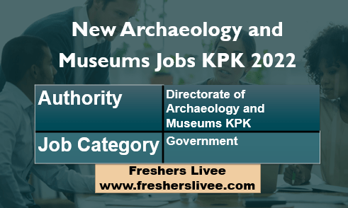 New Archaeology and Museums Jobs KPK 2022
