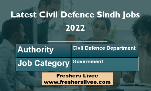 Latest Civil Defence Sindh Jobs 2022