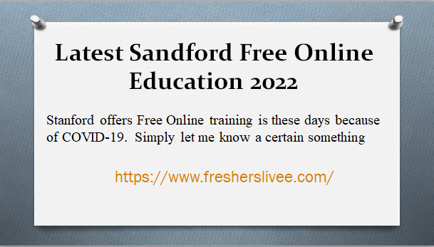 Latest Sandford Free Online Education 2022