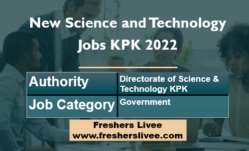 New Science and Technology Jobs KPK 2022