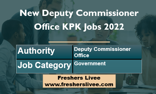 New Deputy Commissioner Office KPK Jobs 2022