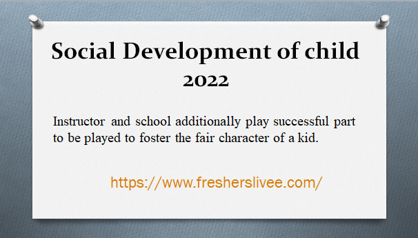 Social Development of child 2022