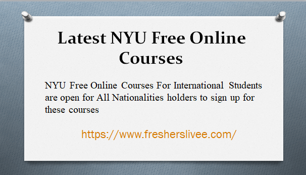 Latest NYU Free Online Courses