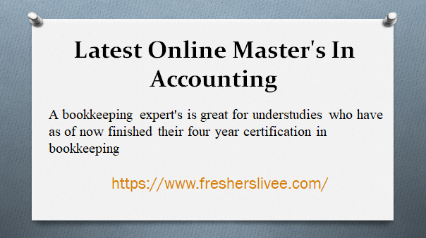 Latest Online Master's In Accounting