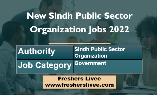 New Sindh Public Sector Organization Jobs 2022