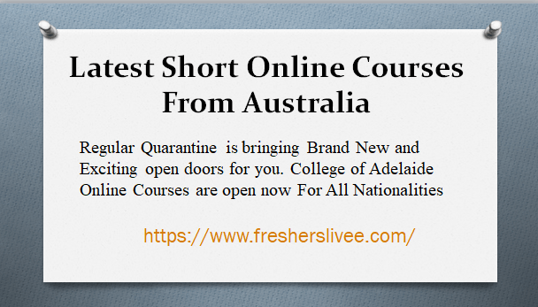 Latest Short Online Courses From Australia