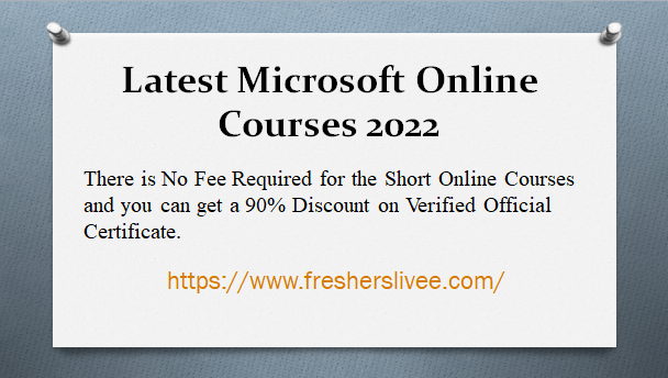 Latest Microsoft Online Courses 2022