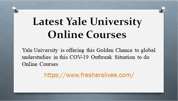 Latest Yale University Online Courses