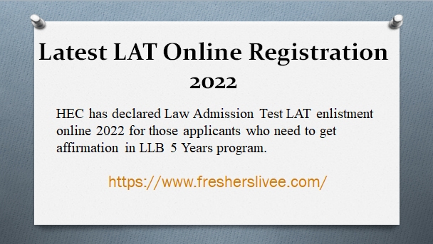 Latest LAT Online Registration 2022