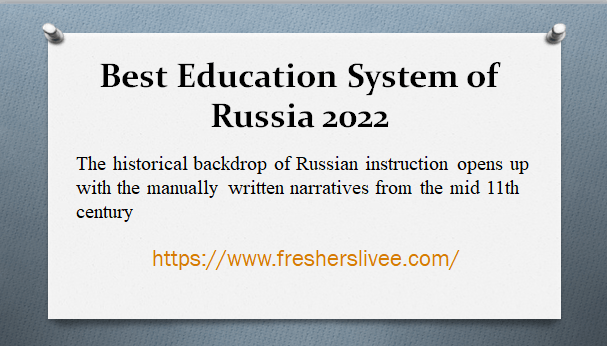 Best Education System of Russia 2022