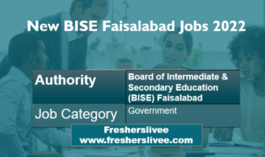 New BISE Faisalabad Jobs 2022