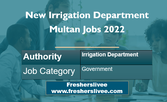 New Irrigation Department Multan Jobs 2022 