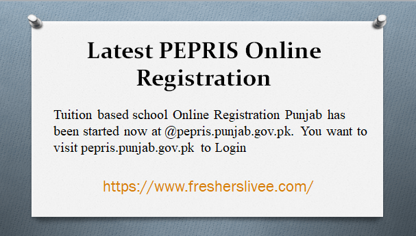 Latest PEPRIS Online Registration