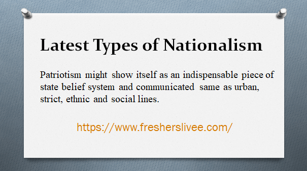 Latest Types of Nationalism