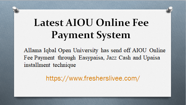 Latest AIOU Online Fee Payment System