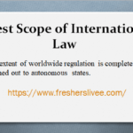 Latest Scope of International Law
