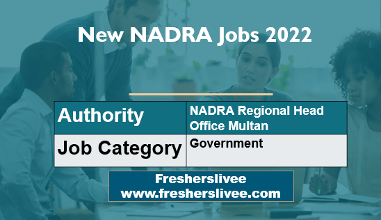 New NADRA Jobs 2022
