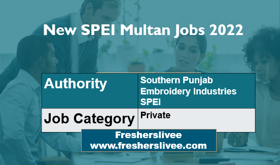 New SPEI Multan Jobs 2022
