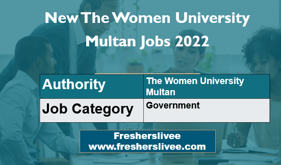 New The Women University Multan Jobs 2022