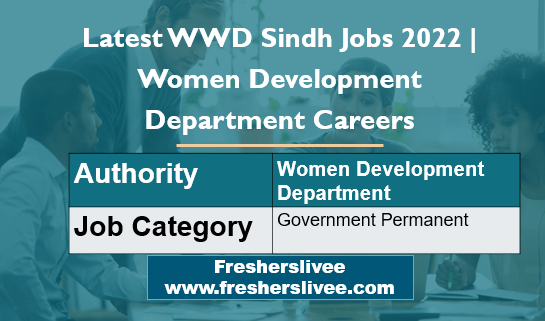 Latest WWD Sindh Jobs 2022