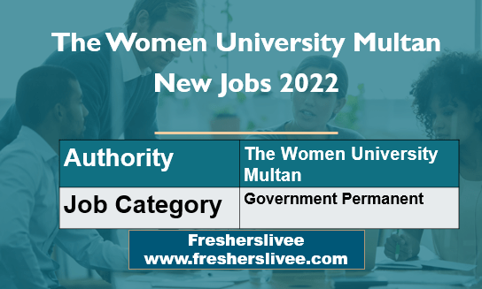 The Women University Multan New Jobs 2022