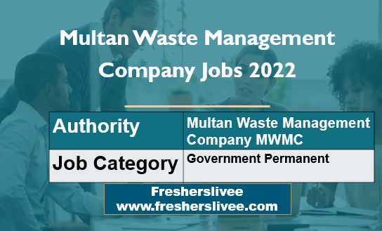 Multan Waste Management Company Jobs 2022