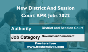 New District And Session Court KPK Jobs 2022