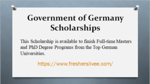 Government of Germany Scholarships