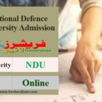 National Defence University Admission 2022