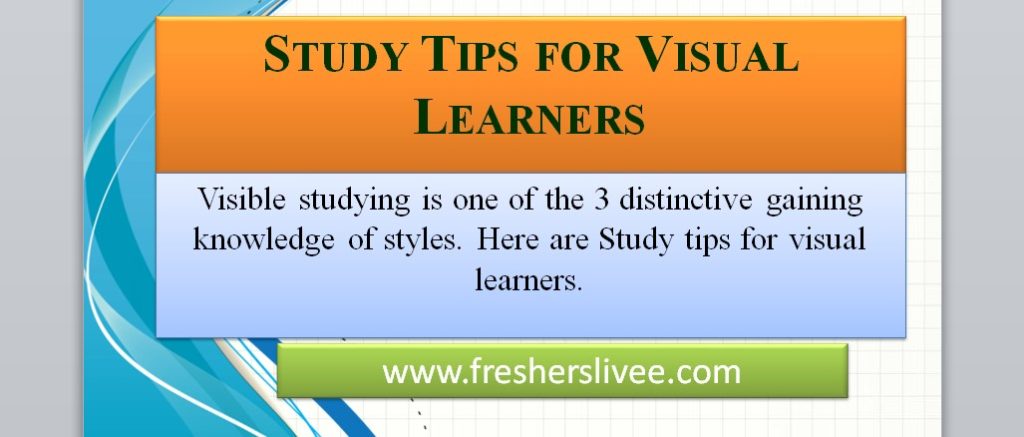 Study Tips for Visual Learners