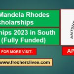 Mandela Rhodes Scholarships