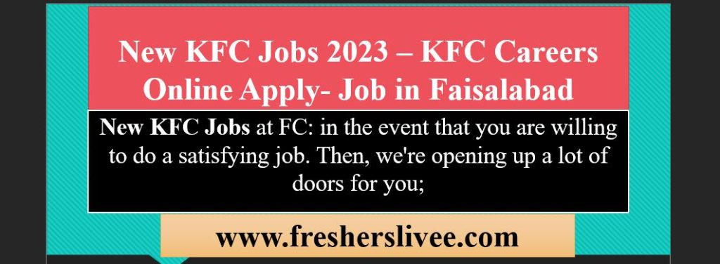 New KFC Jobs 2023