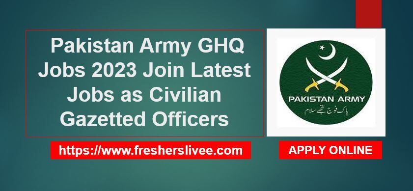 Pakistan Army GHQ Jobs 2023