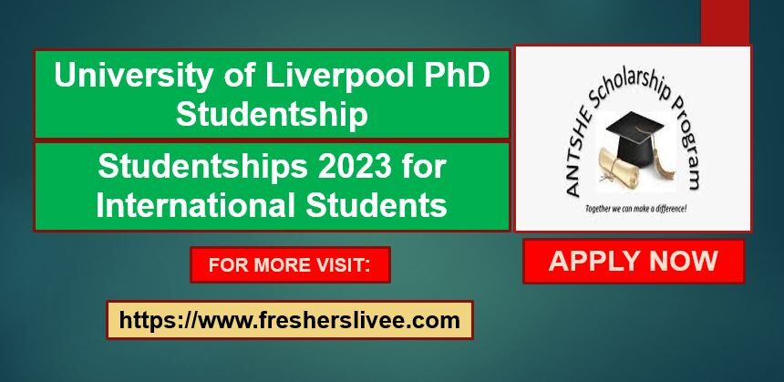 University of Liverpool PhD Studentship
