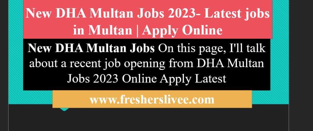 New DHA Multan Jobs