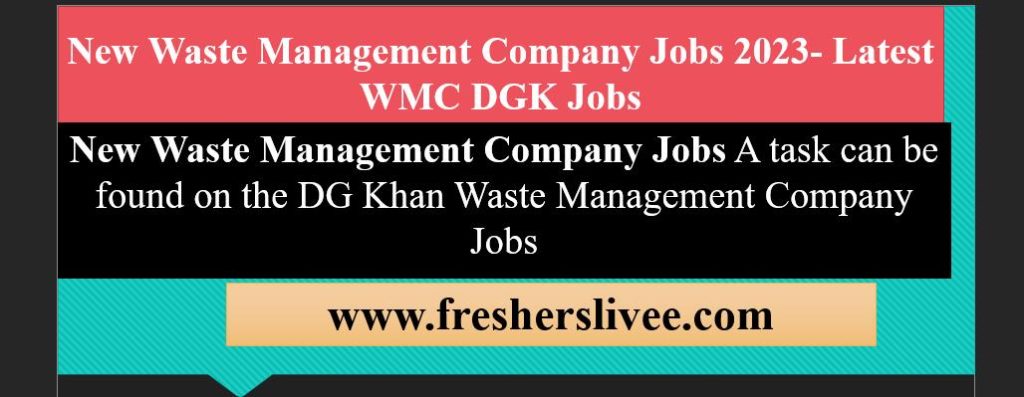 New Waste Management Company Jobs