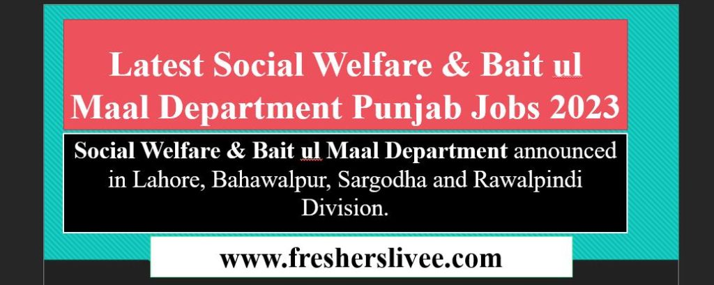Social Welfare & Bait ul Maal Department