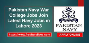 Pakistan Navy War College Jobs